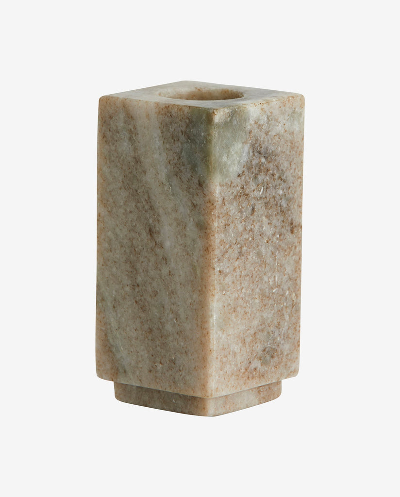 HAIDA CANDLE HOLDER, SAND MARBLE