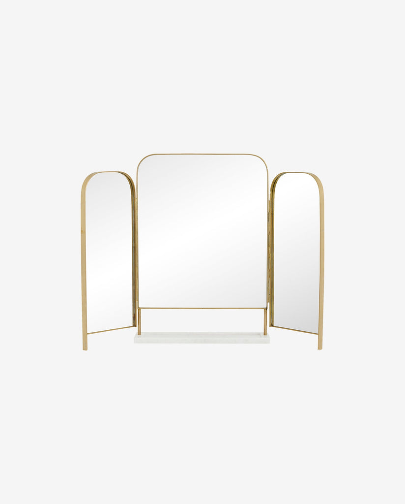 OTUS TABLE MIRROR, GOLDEN EDGE