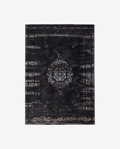 GRAND WOVEN RUG, DARK GREY/BLACK, 4 sizes