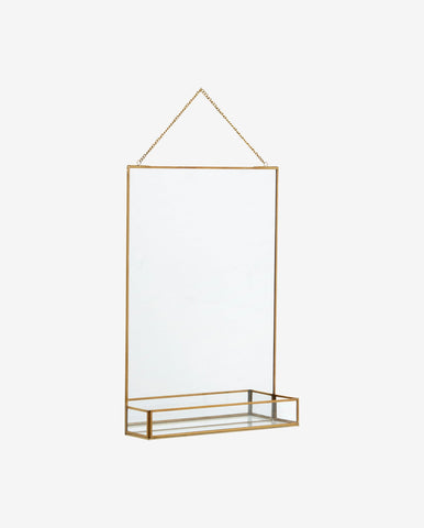 MIRROR WITH SHELF, 35 x 50 cm