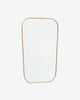 MIRROR, SQUARE, ROUNDED EDGES, 35 x 51 cm