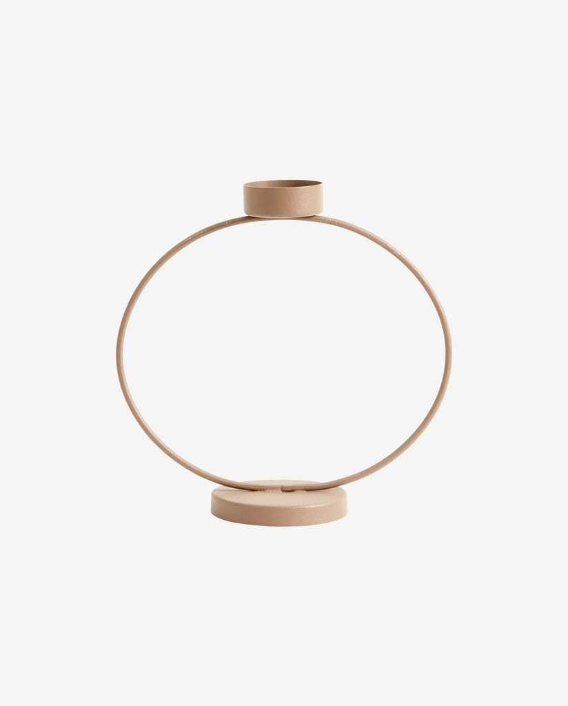 CIRCLE T-LIGHT HOLDER, SAND