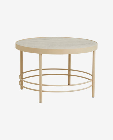 JUNGO COFFEE TABLE, SAND Ø 80