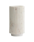 LOON VASE / WINE COOLER, WHITE MARBLE