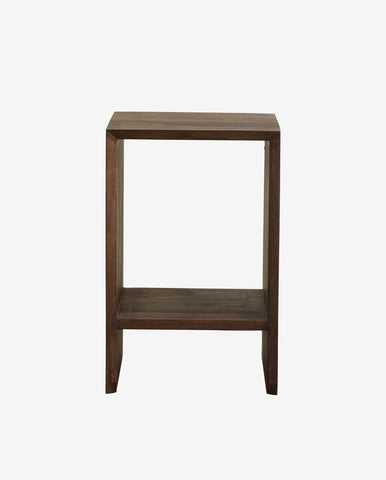 NAPO NIGHTSTAND/SIDE TABLE, DARK BROWN