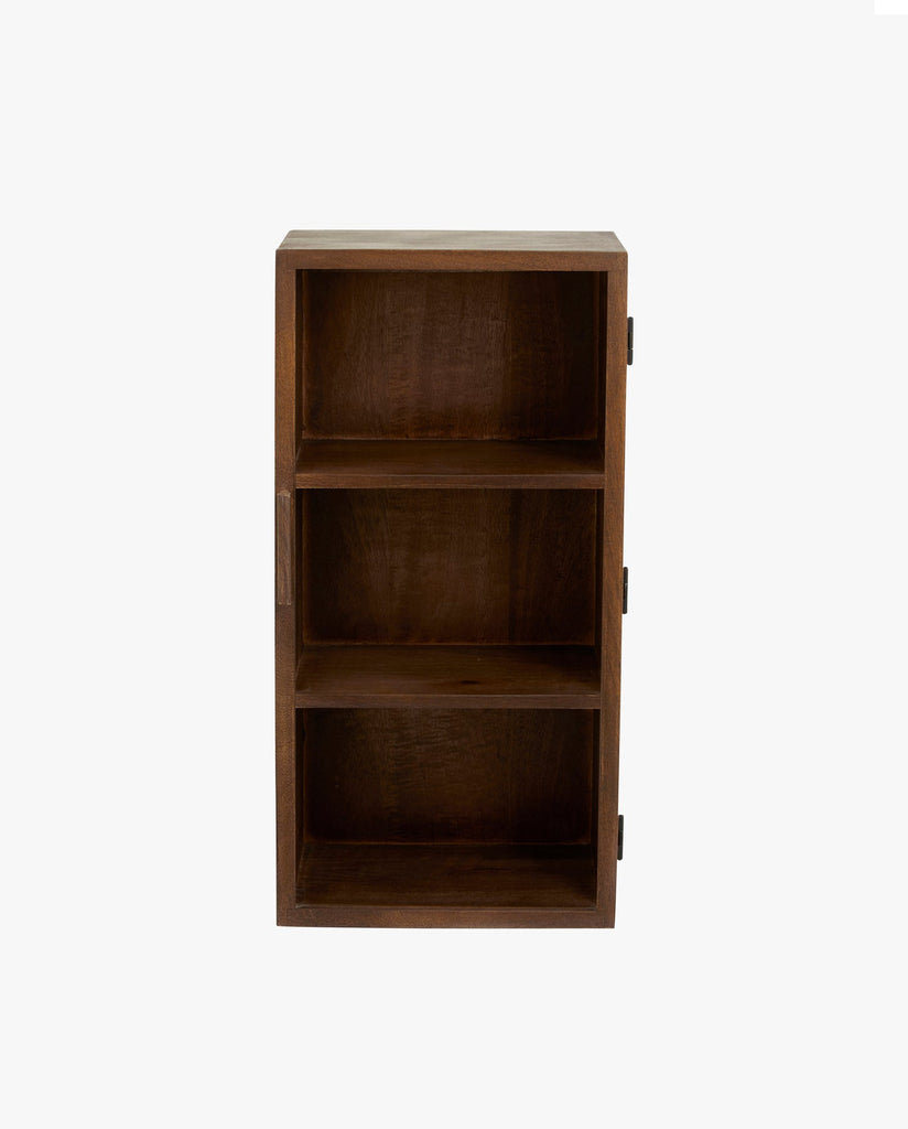 NANGO WALL CABINET, 1 DOOR, DARK BROWN
