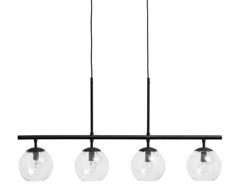 GLOBE lamp, 4-in-one, black, hanging