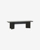 TISZA BENCH, BLACK, WOOD