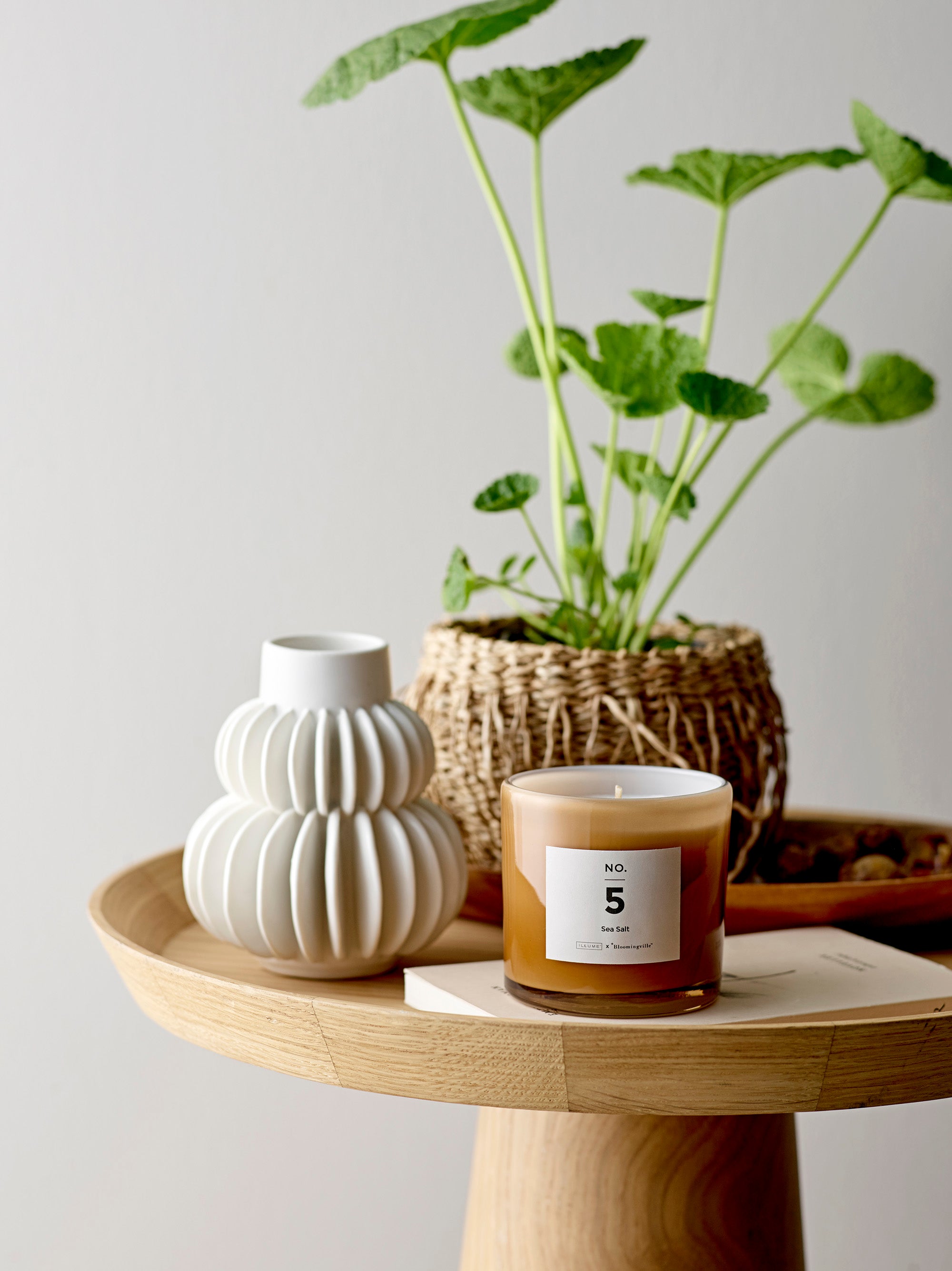 Luana Sidetable, Nature, Oak, Ø 44