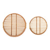 SALLE Tray Set of 2, Nature, Bamboo