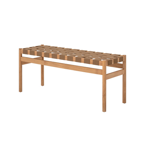 ROEL Bench, Brown, Oak