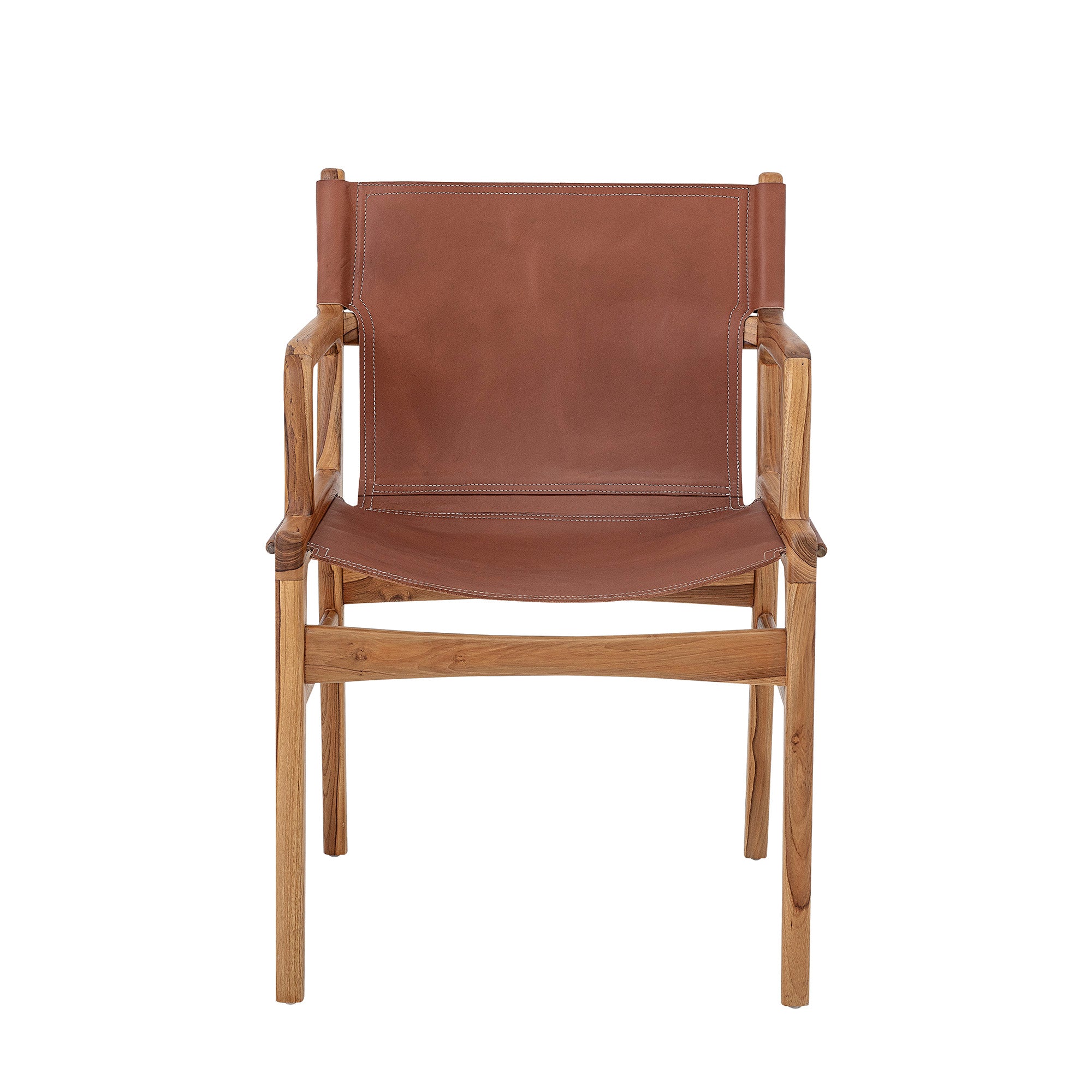 OLLIE Lounge/Dining Chair, Brown, Leather