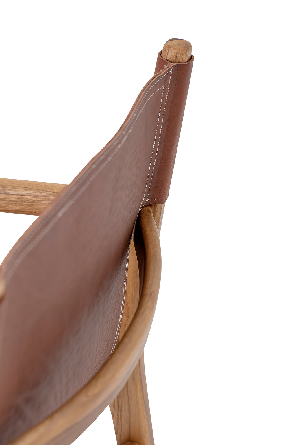 OLLIE Lounge/Dining Chair, Brown, Leather