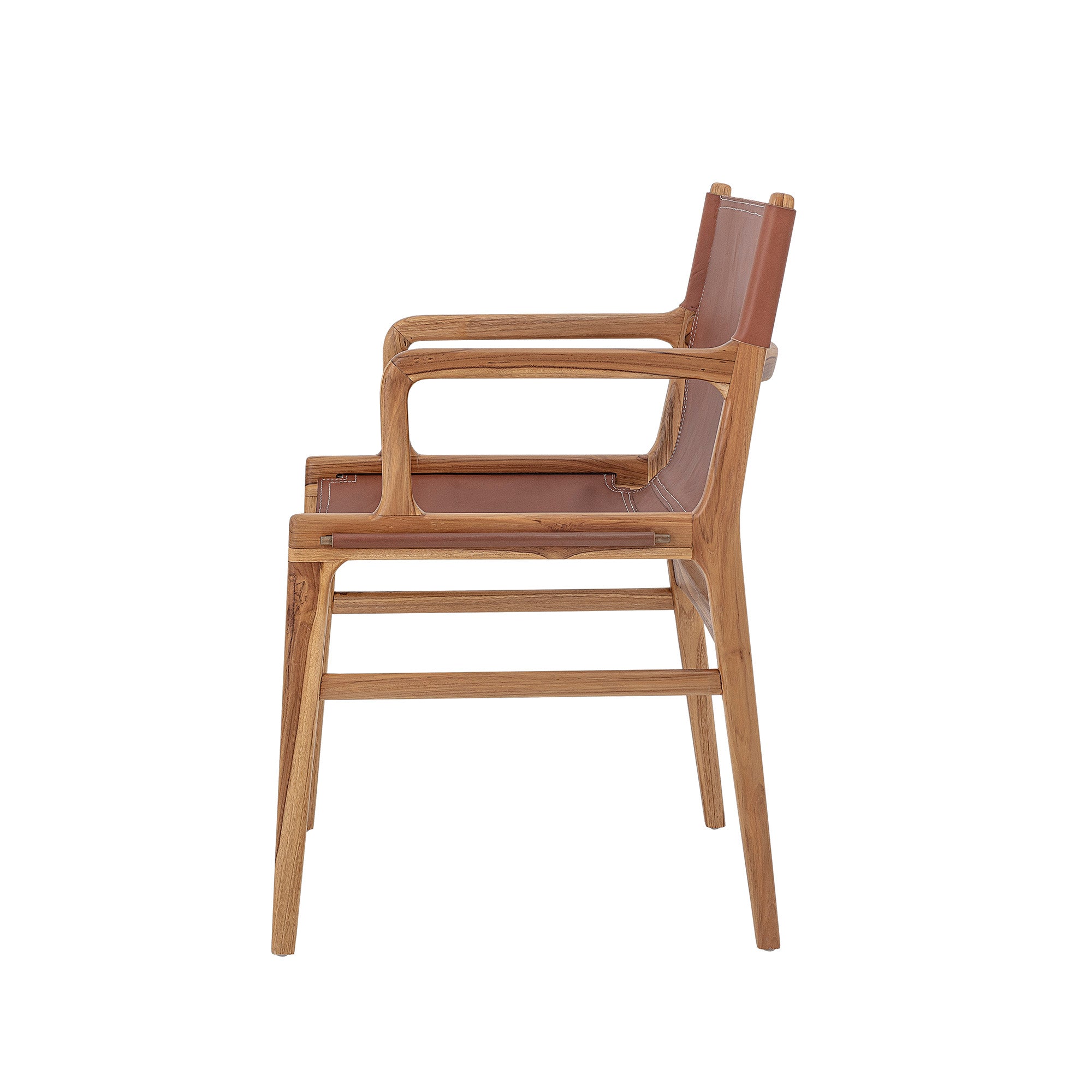 OLLIE Lounge/Dining Chair, Brown, Leather