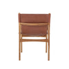 OLLIE Lounge/Dining Chair, Brown, Leather