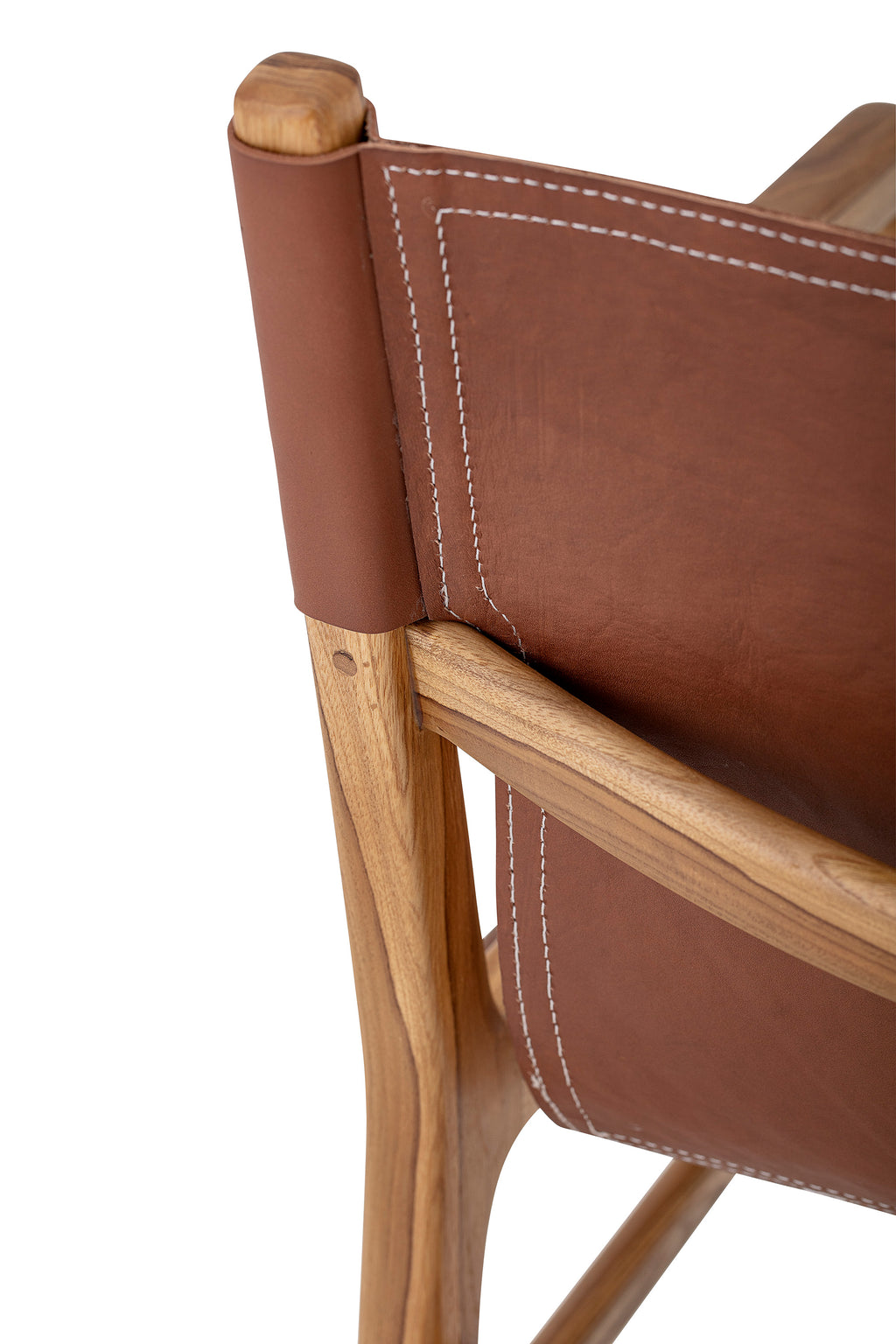 OLLIE Lounge/Dining Chair, Brown, Leather