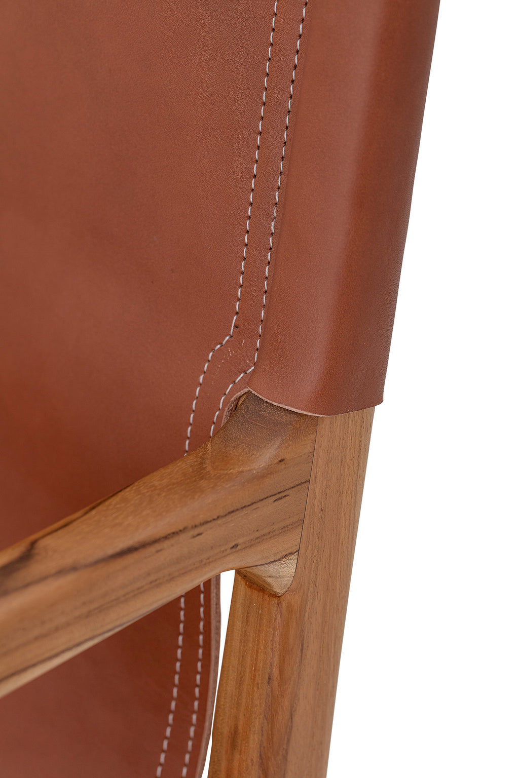 OLLIE Lounge/Dining Chair, Brown, Leather