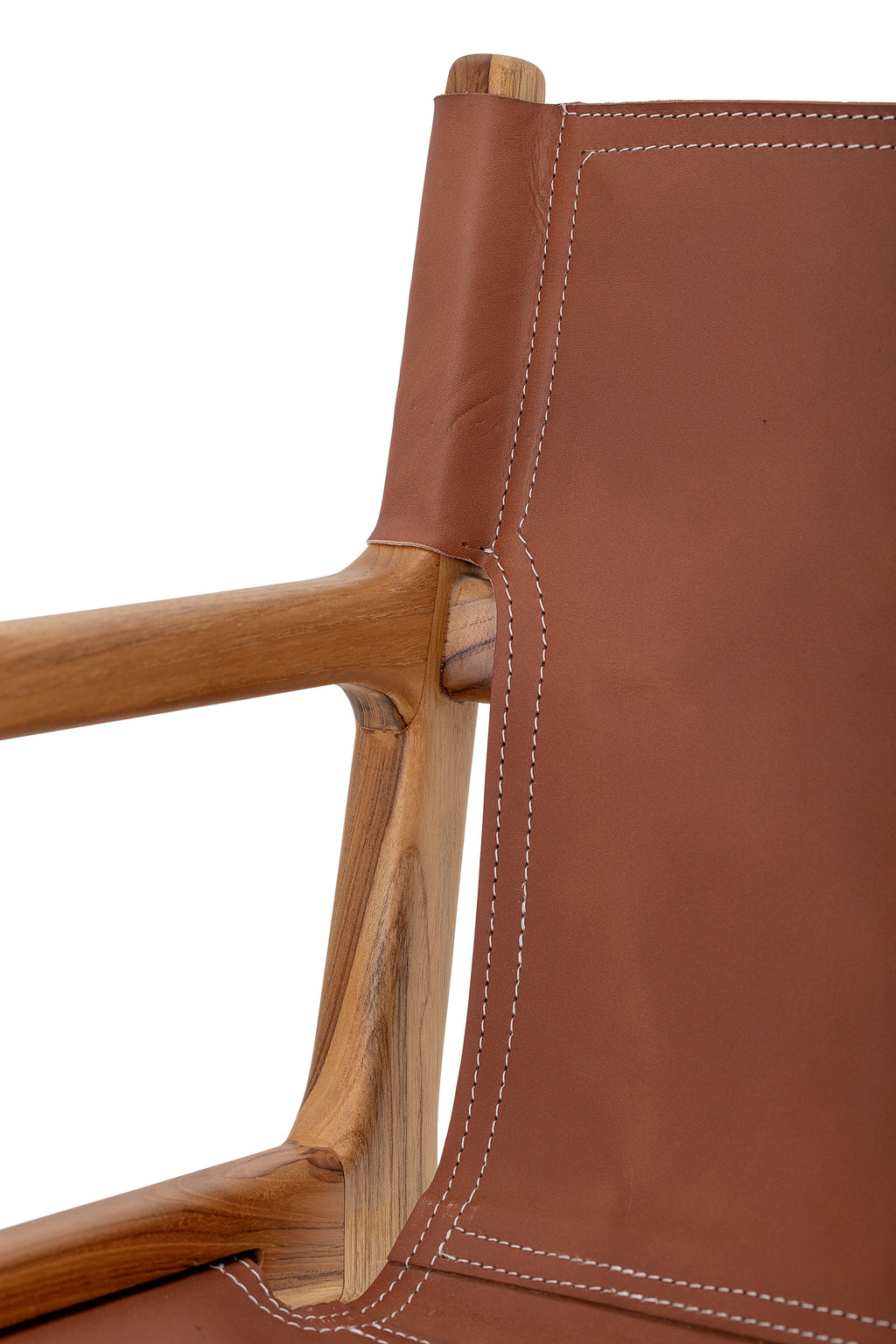 OLLIE Lounge/Dining Chair, Brown, Leather