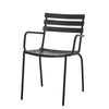 MONSI Dining Chair, Black, Galvanised iron