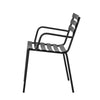 MONSI Dining Chair, Black, Galvanised iron