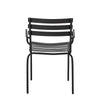 MONSI Dining Chair, Black, Galvanised iron