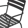 MONSI Dining Chair, Black, Galvanised iron