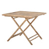 Sole Foldable Dining Table, Nature, Bamboo, 90 x 90