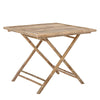 Sole Foldable Dining Table, Nature, Bamboo, 90 x 90