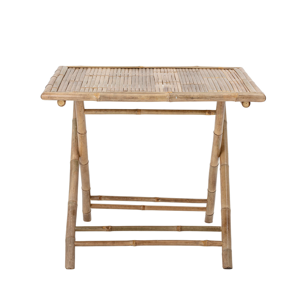 Sole Foldable Dining Table, Nature, Bamboo, 90 x 90