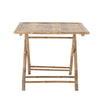 Sole Foldable Dining Table, Nature, Bamboo, 90 x 90