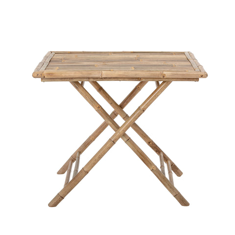 Sole Foldable Dining Table, Nature, Bamboo, 90 x 90