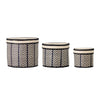 ISLIM Basket with Lid, Palm leaf