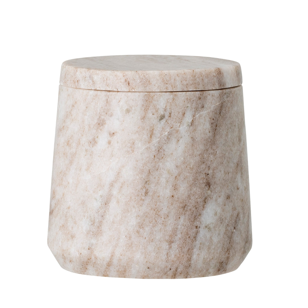 Felica Jar, Brown Marble