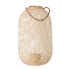 MUSU Lantern with Glass, Nature, Bamboo