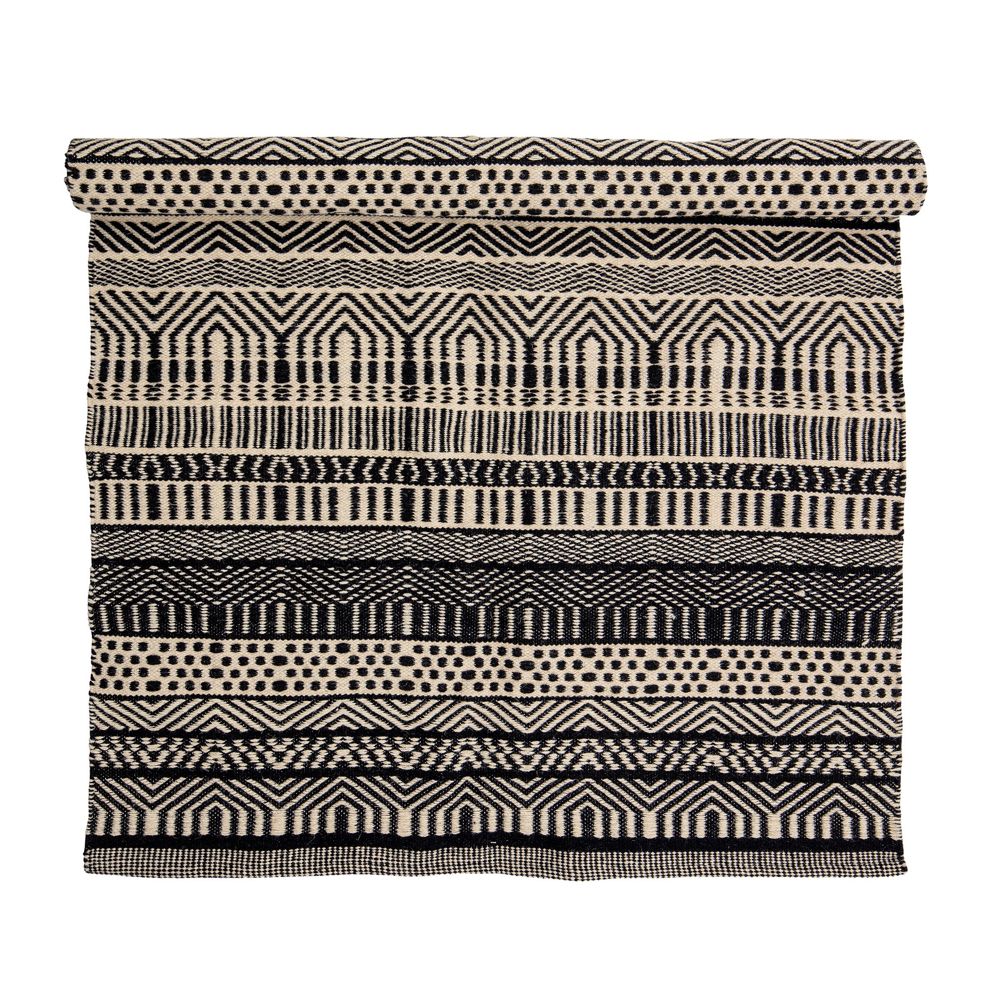 JOOB Rug, Black, Wool, 120 x 180