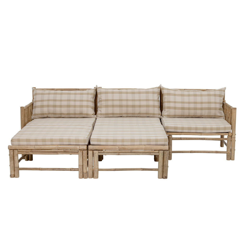 KORFU Module Sofa Right Corner, Nature, Bamboo