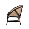 LOUE Lounge Chair, Black, Rattan