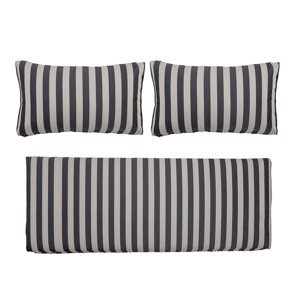 MUNDO Sofa Cushion Covers (No filler), Black & White