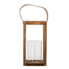 LYRA Lantern with Glass, Nature, Pine