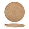 BAGGA Tray, Nature, Rattan Ø 45