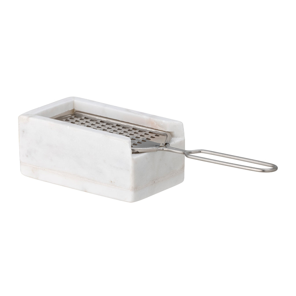 Fiori Grater, White, Marble