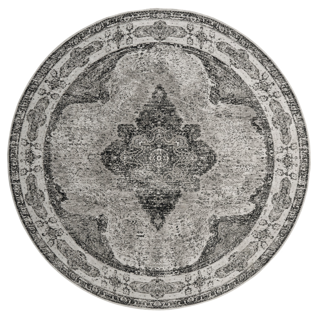 VENUS Woven Rug, dusty grey, Ø 240
