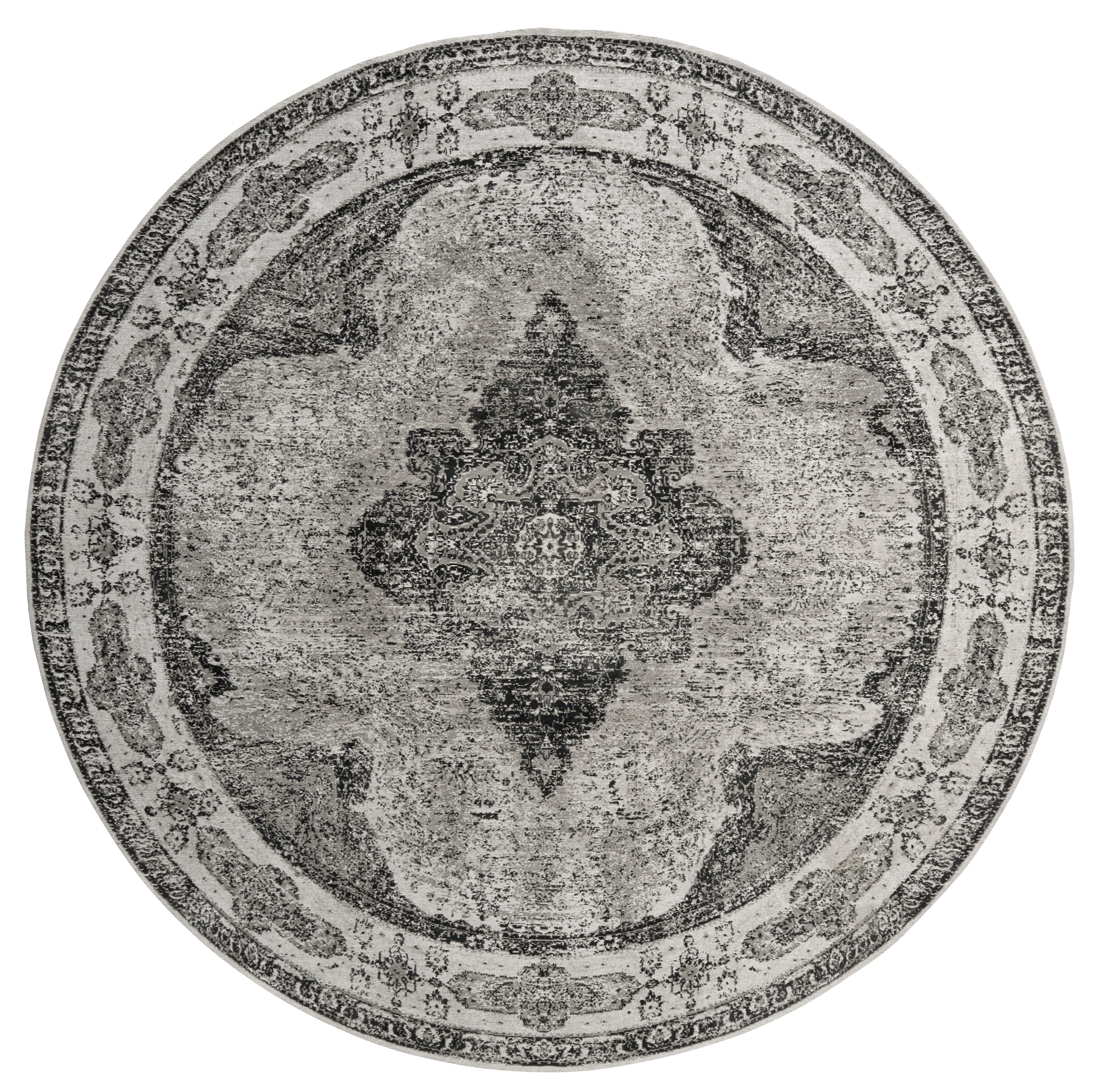 VENUS Woven Rug, dusty grey, Ø 240