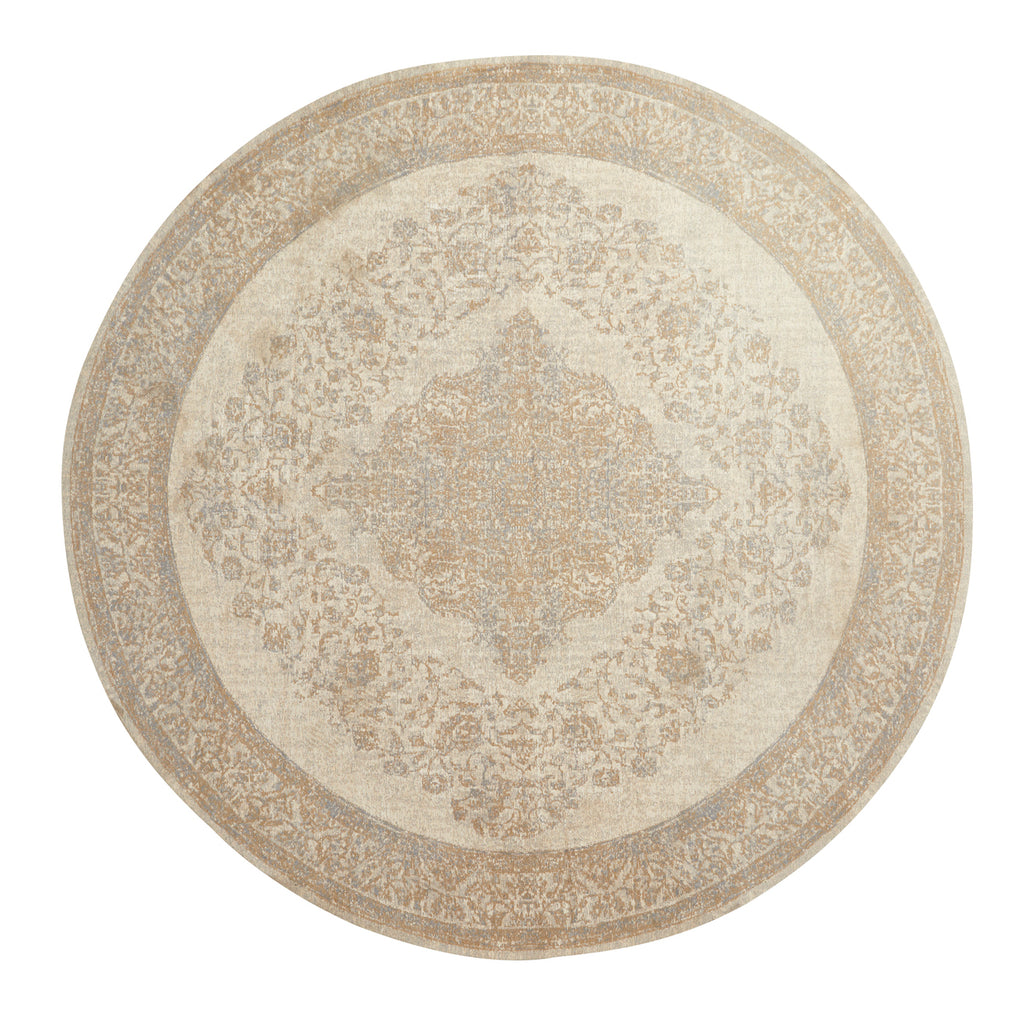 PEARL woven rug, sand/beige Ø 240