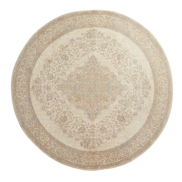 PEARL woven rug, sand/beige Ø 240