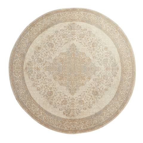 PEARL woven rug, sand/beige Ø 240
