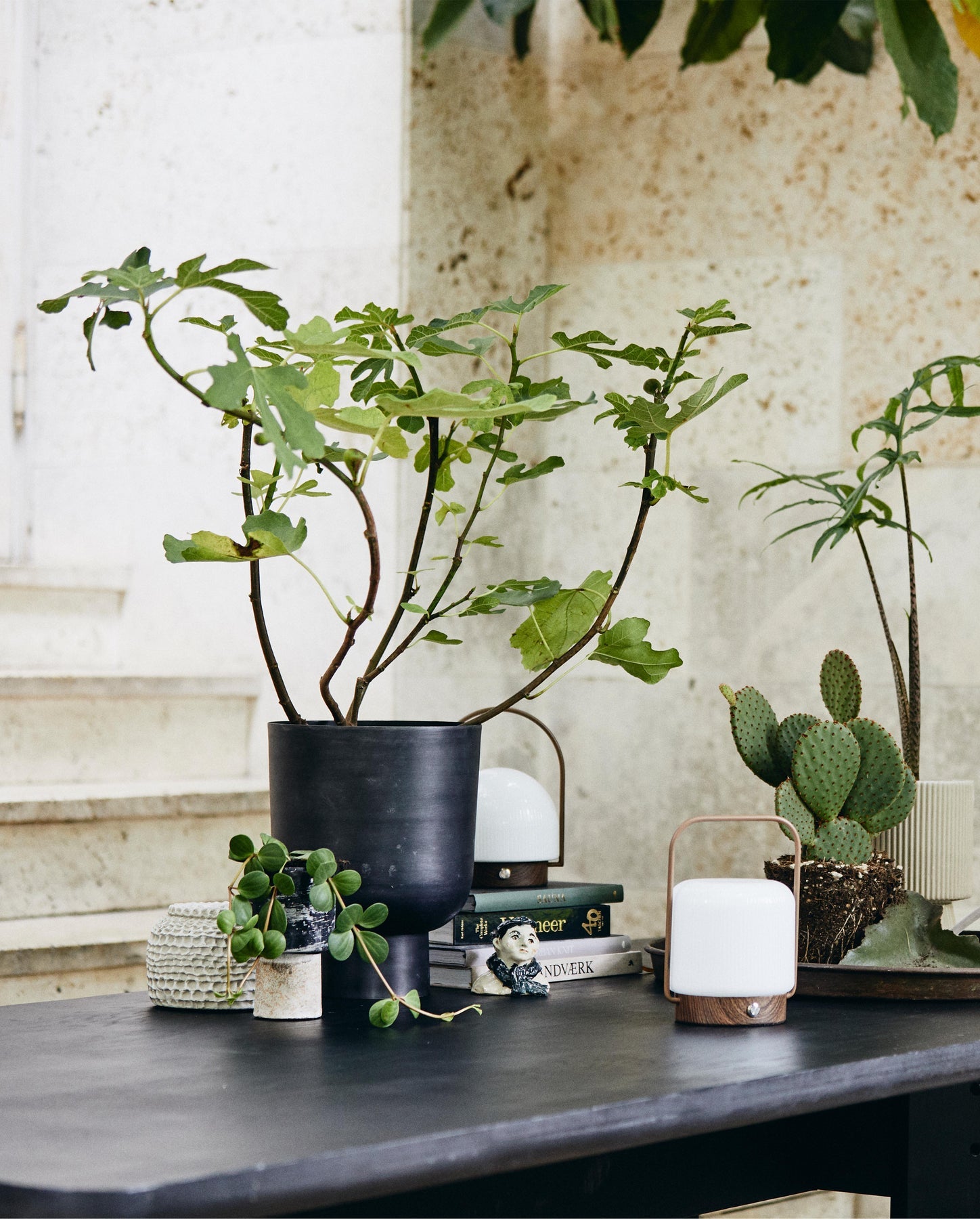 GALOA PLANTER,  H 30 CM