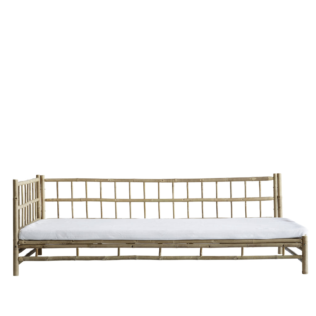 BAMBOO SOFA | WHITE, SAND, GREY or BLACK MATTRESS | RIGHT