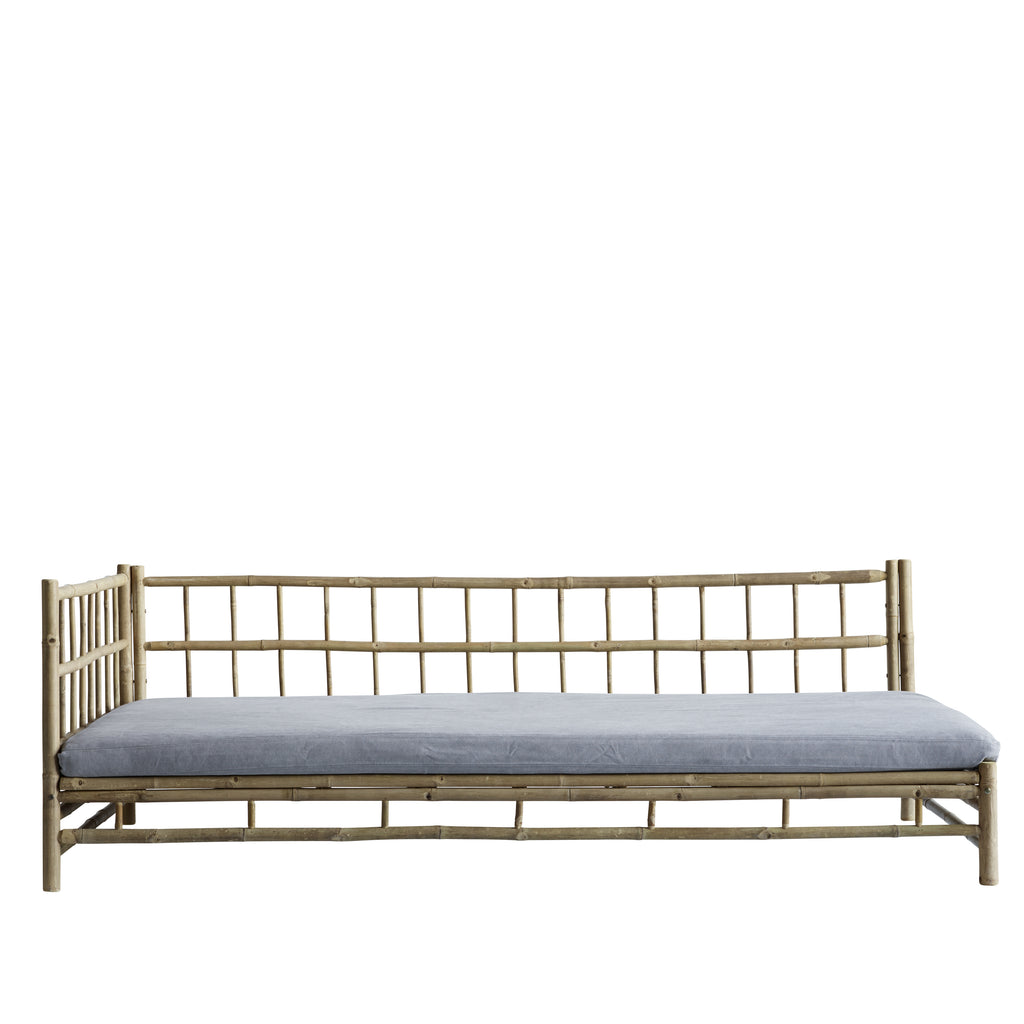 BAMBOO SOFA | WHITE, SAND, GREY or BLACK MATTRESS | RIGHT
