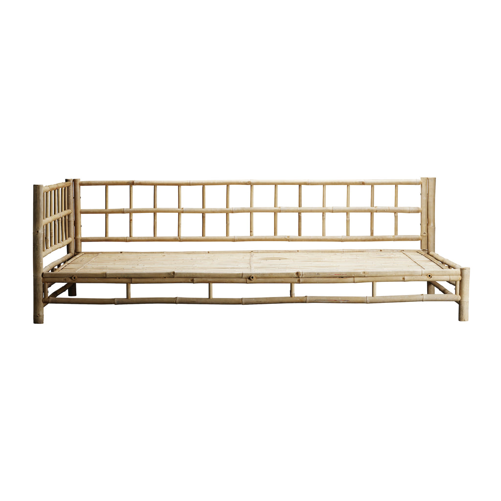 BAMBOO SOFA | WHITE, SAND, GREY or BLACK MATTRESS | RIGHT